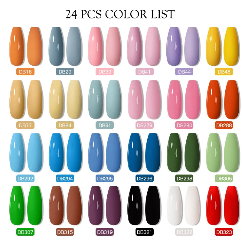 Gel Nail Polish Set – Up to 120 Colors, UV/LED Soak Off with Base & Top Coat