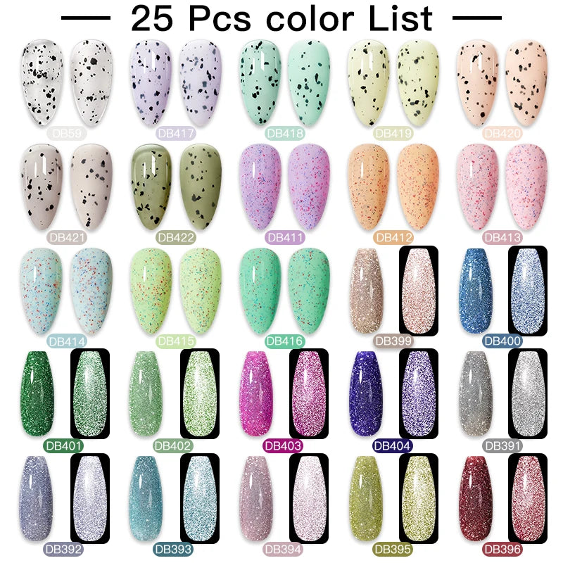 Gel Nail Polish Set – Up to 120 Colors, UV/LED Soak Off with Base & Top Coat