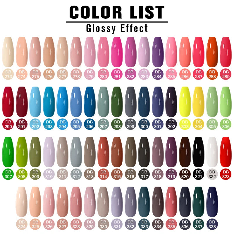 Gel Nail Polish Set – Up to 120 Colors, UV/LED Soak Off with Base & Top Coat