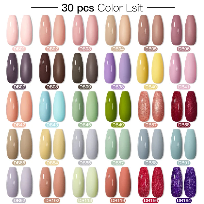 Gel Nail Polish Set – Up to 120 Colors, UV/LED Soak Off with Base & Top Coat