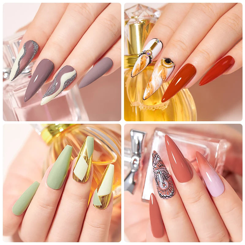 Gel Nail Polish Set – Up to 120 Colors, UV/LED Soak Off with Base & Top Coat