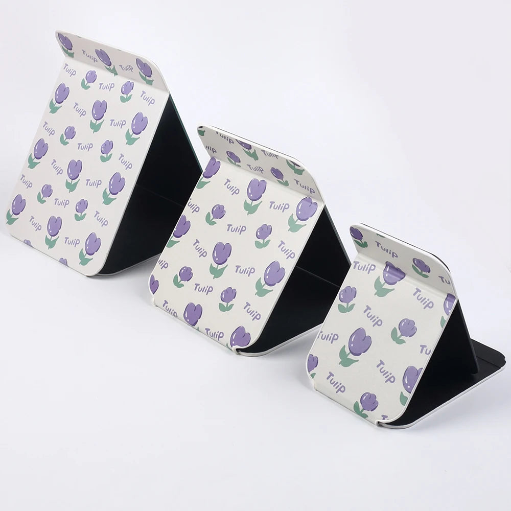 Foldable PU Leather Makeup Mirror