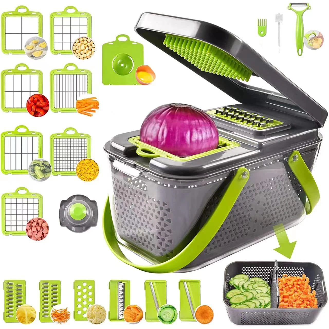 22-in-1 Vegetable Chopper & Slicer
