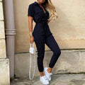 Cargo Jumpsuit with Belt