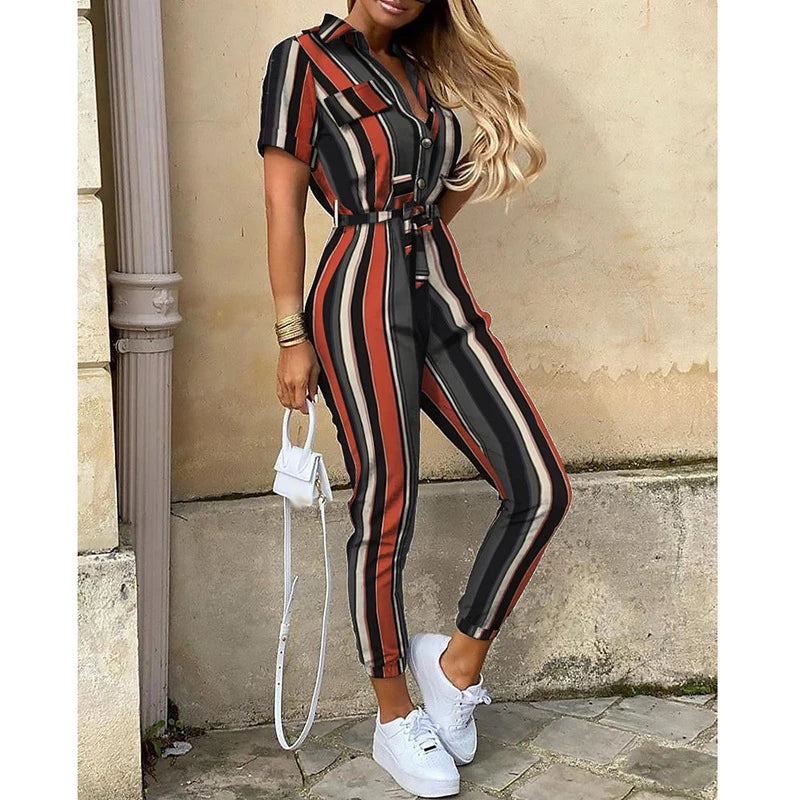 Cargo Jumpsuit with Belt