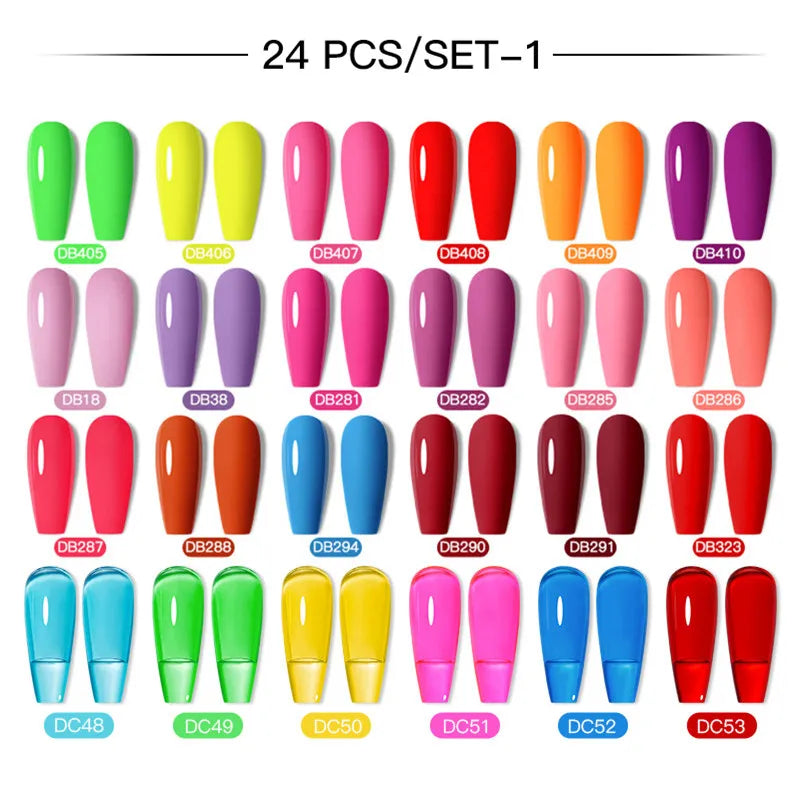 Gel Nail Polish Set – Up to 120 Colors, UV/LED Soak Off with Base & Top Coat