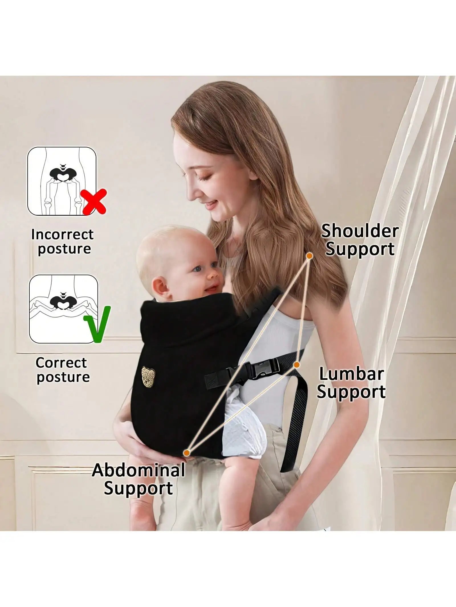 4-in-1 Ergonomic Baby Carrier
