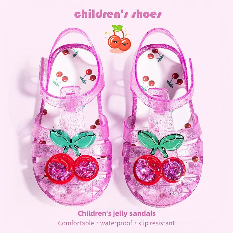 Kids Crystal Jelly Sandals