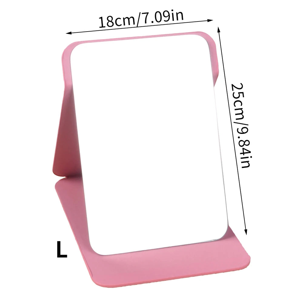 Foldable PU Leather Makeup Mirror
