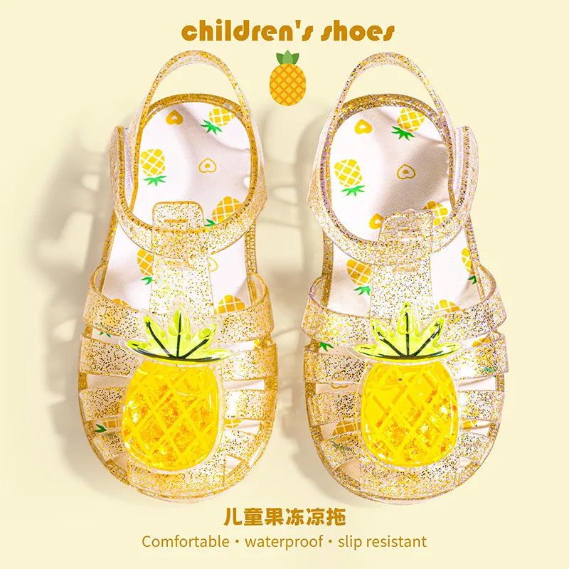 Kids Crystal Jelly Sandals