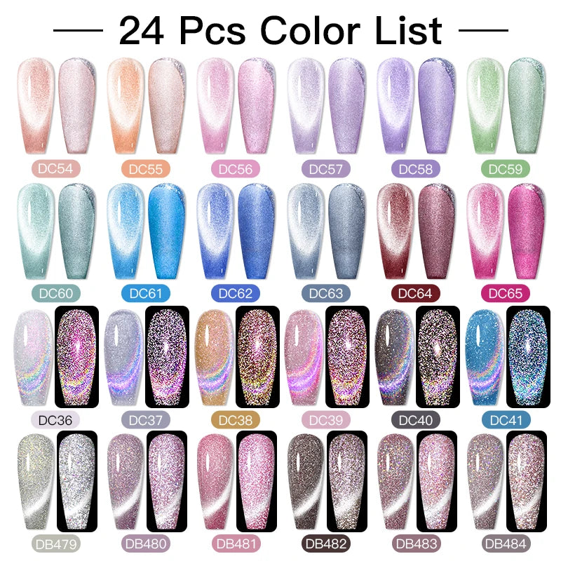 Gel Nail Polish Set – Up to 120 Colors, UV/LED Soak Off with Base & Top Coat