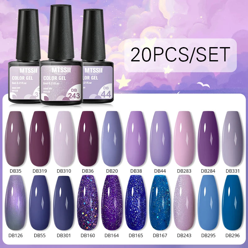 Gel Nail Polish Set – Up to 120 Colors, UV/LED Soak Off with Base & Top Coat