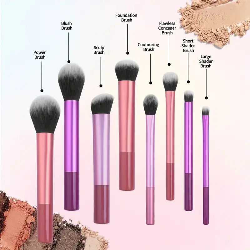 Pro 8-Piece Makeup Brush Set