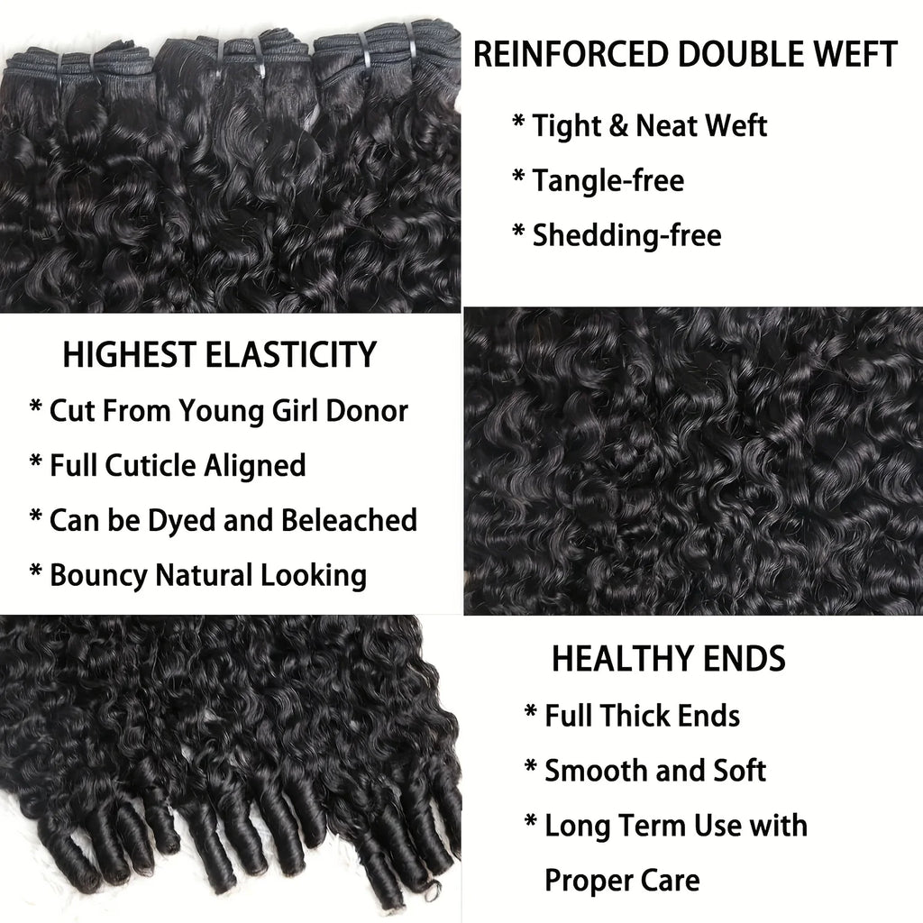 Burmese Curly Human Hair Bundles