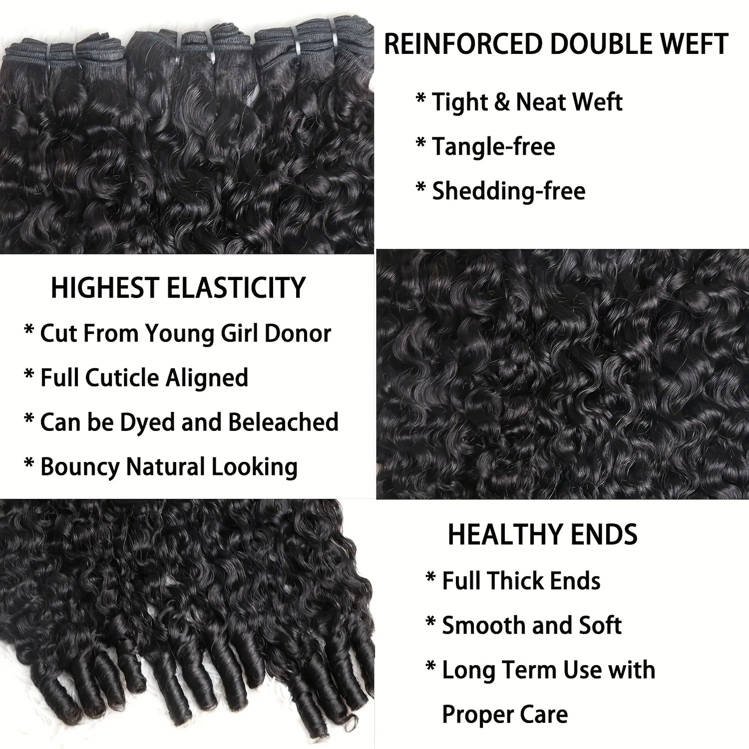 Burmese Curly Human Hair Bundles
