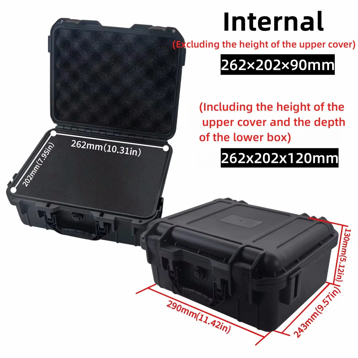 Waterproof Hard Carry Case with Pre-Cut Foam