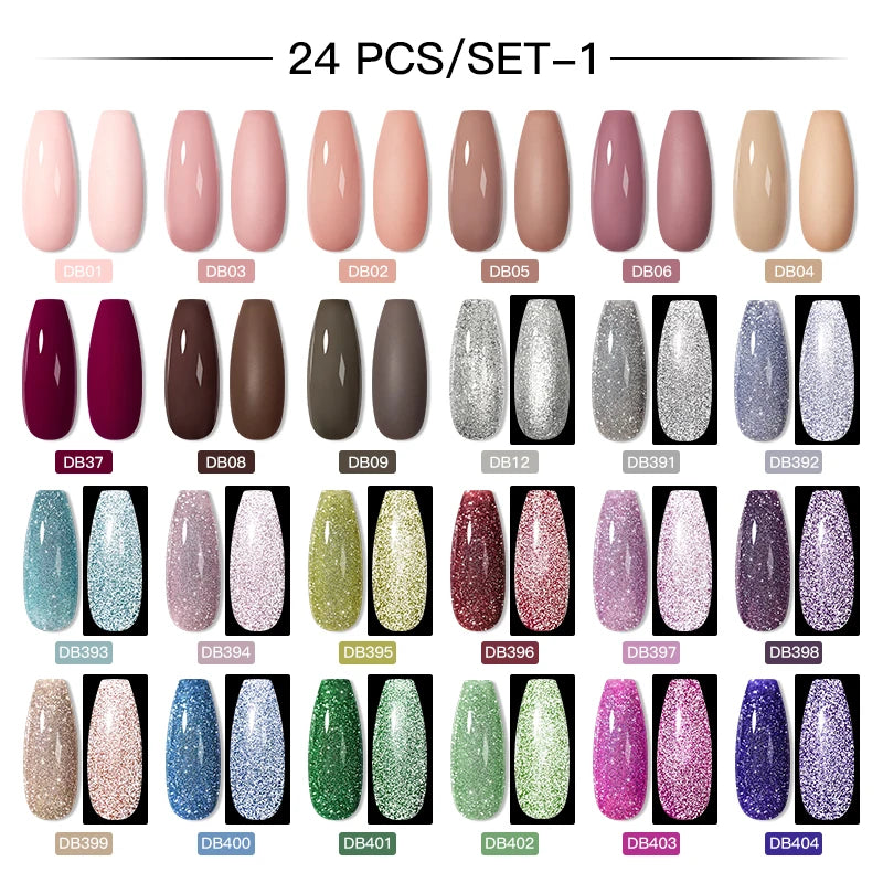 Gel Nail Polish Set – Up to 120 Colors, UV/LED Soak Off with Base & Top Coat