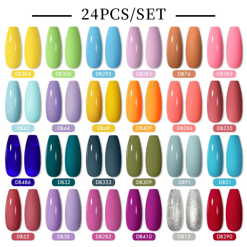 Gel Nail Polish Set – Up to 120 Colors, UV/LED Soak Off with Base & Top Coat