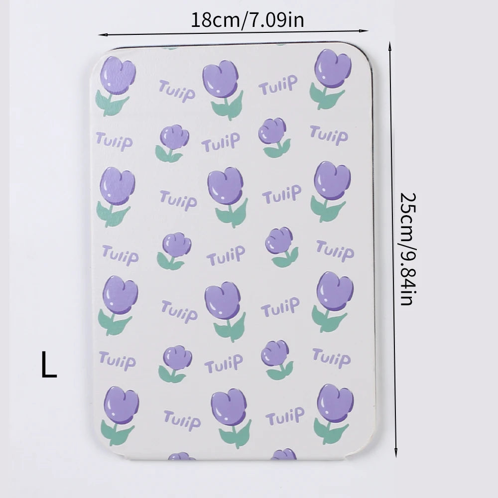 Foldable PU Leather Makeup Mirror