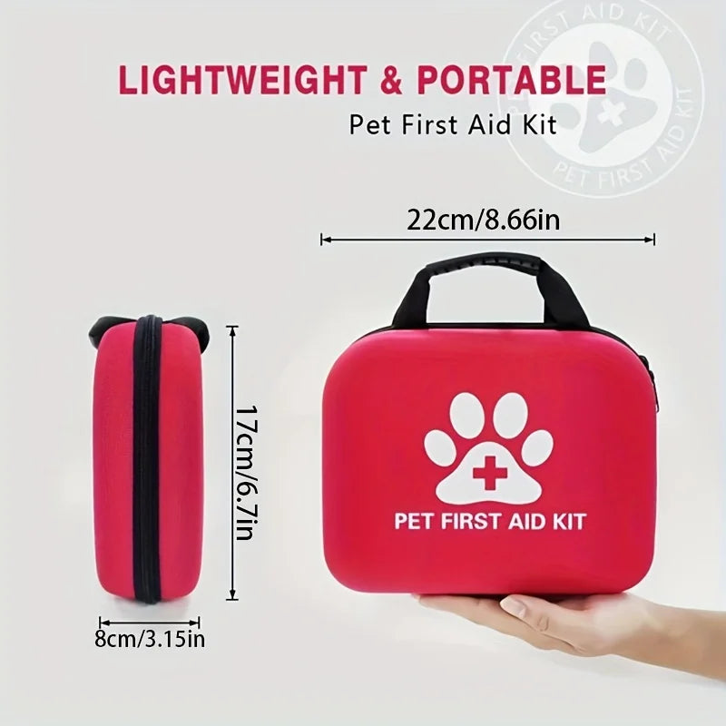 61-Piece Portable Pet First Aid Kit