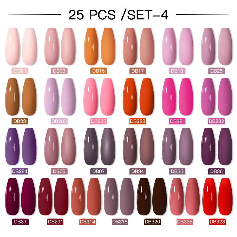 Gel Nail Polish Set – Up to 120 Colors, UV/LED Soak Off with Base & Top Coat