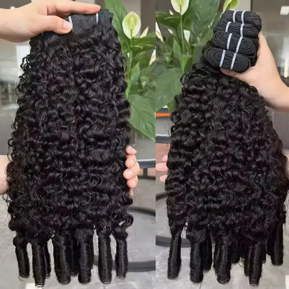 Burmese Curly Human Hair Bundles