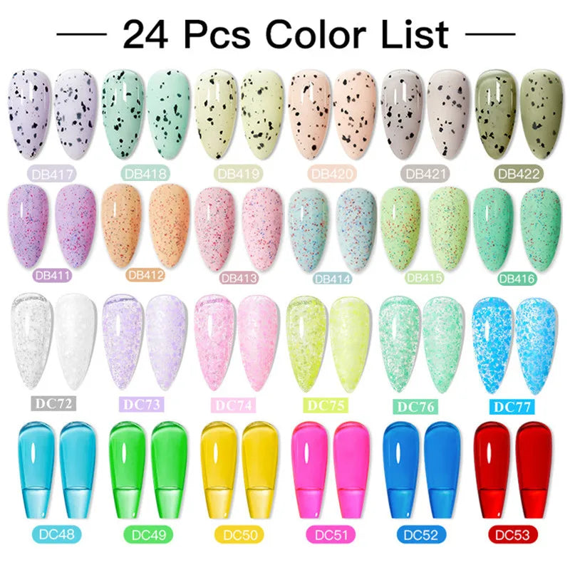 Gel Nail Polish Set – Up to 120 Colors, UV/LED Soak Off with Base & Top Coat
