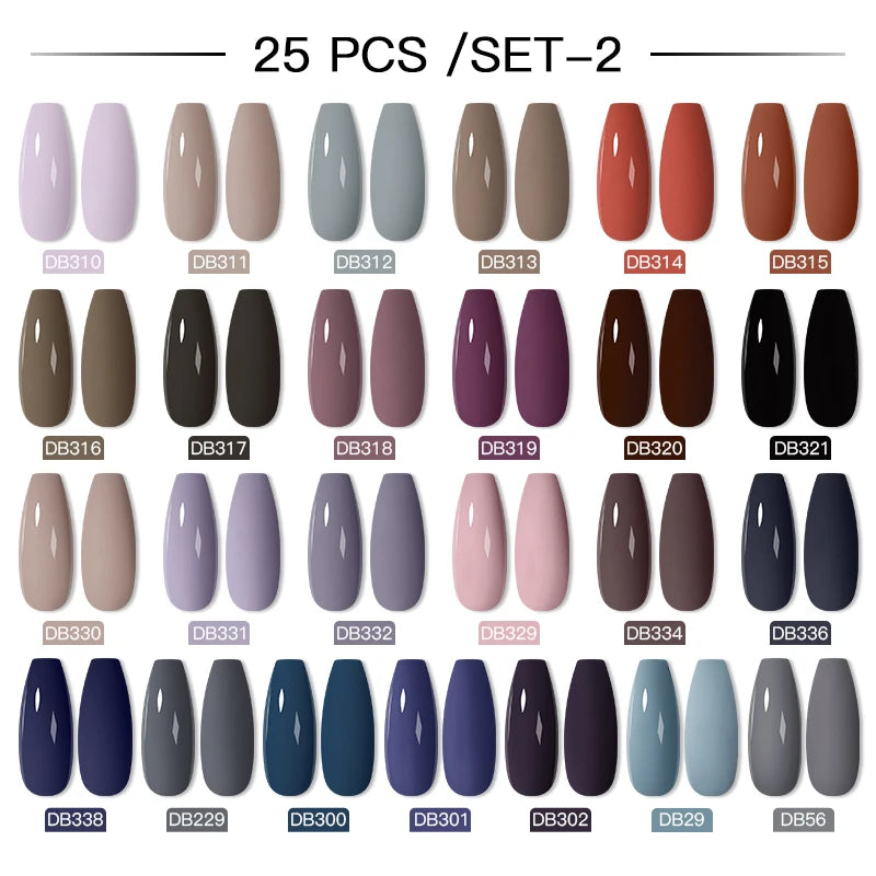 Gel Nail Polish Set – Up to 120 Colors, UV/LED Soak Off with Base & Top Coat