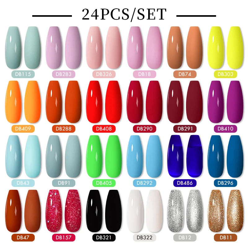 Gel Nail Polish Set – Up to 120 Colors, UV/LED Soak Off with Base & Top Coat