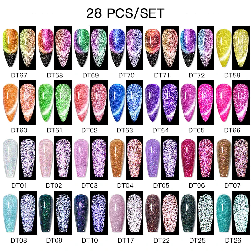 Gel Nail Polish Set – Up to 120 Colors, UV/LED Soak Off with Base & Top Coat