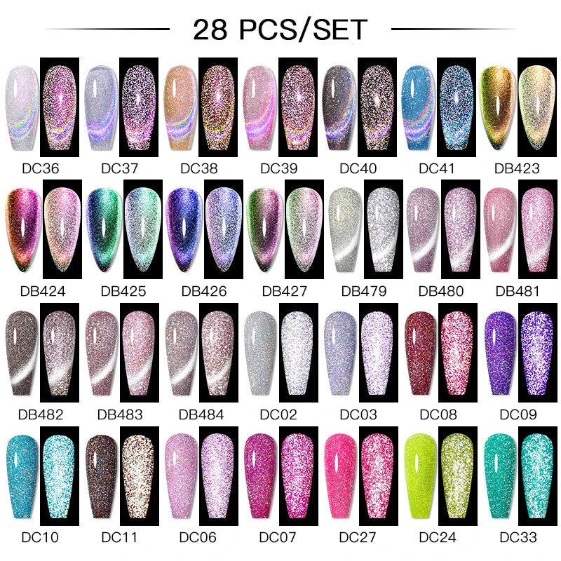 Gel Nail Polish Set – Up to 120 Colors, UV/LED Soak Off with Base & Top Coat