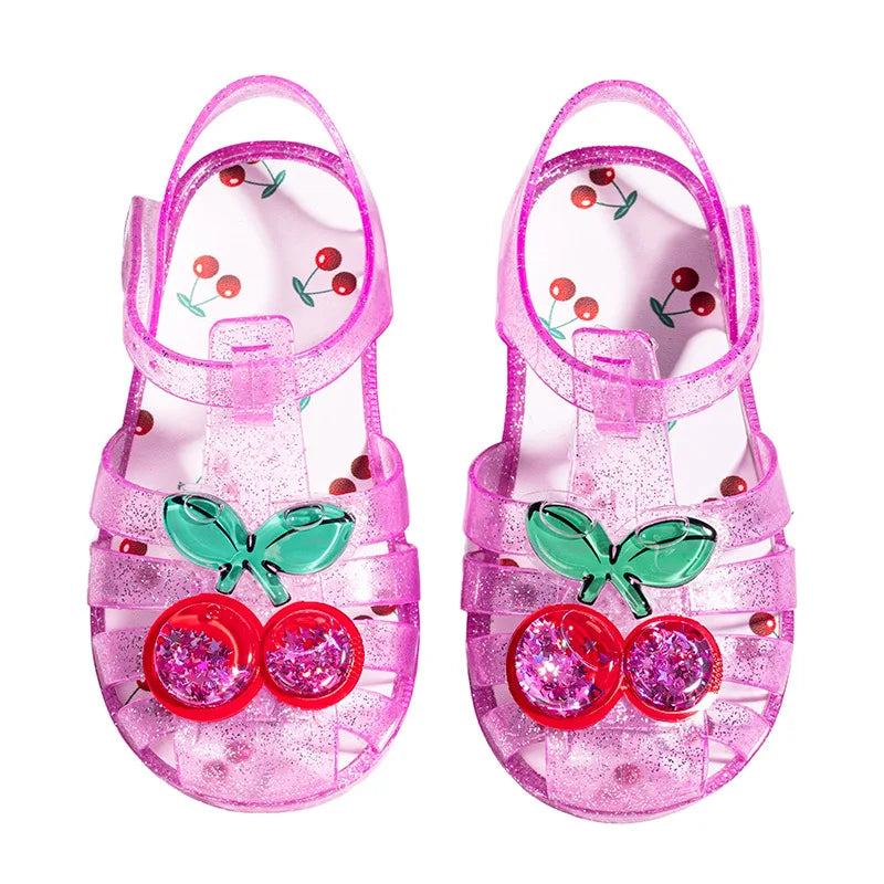 Kids Crystal Jelly Sandals