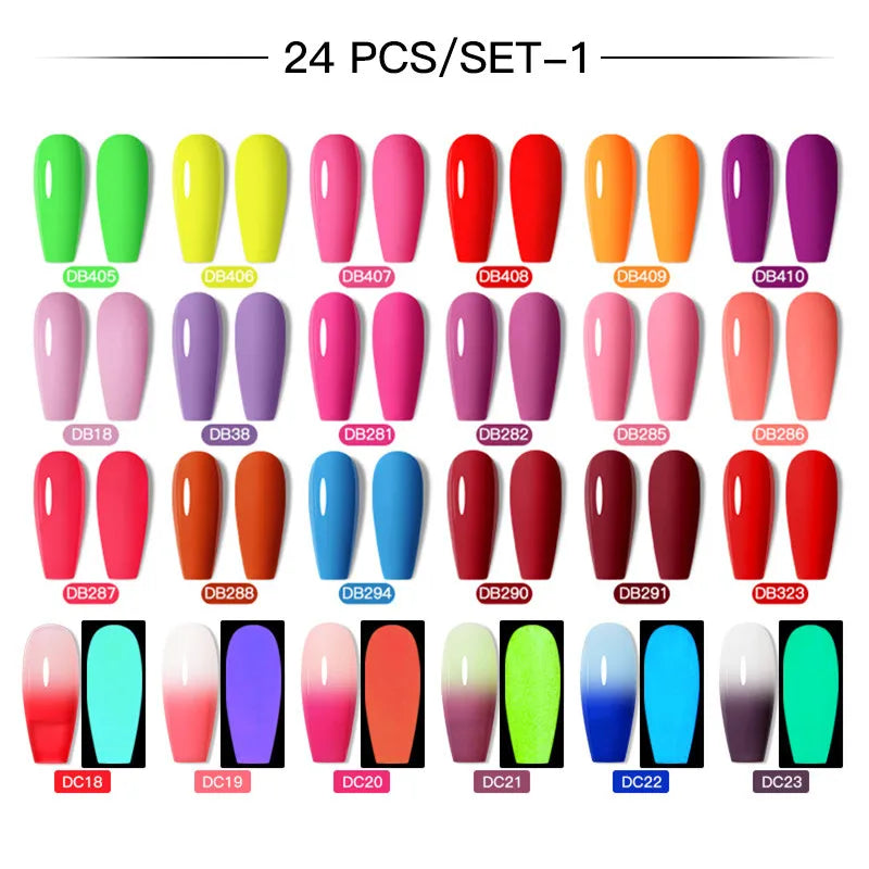 Gel Nail Polish Set – Up to 120 Colors, UV/LED Soak Off with Base & Top Coat