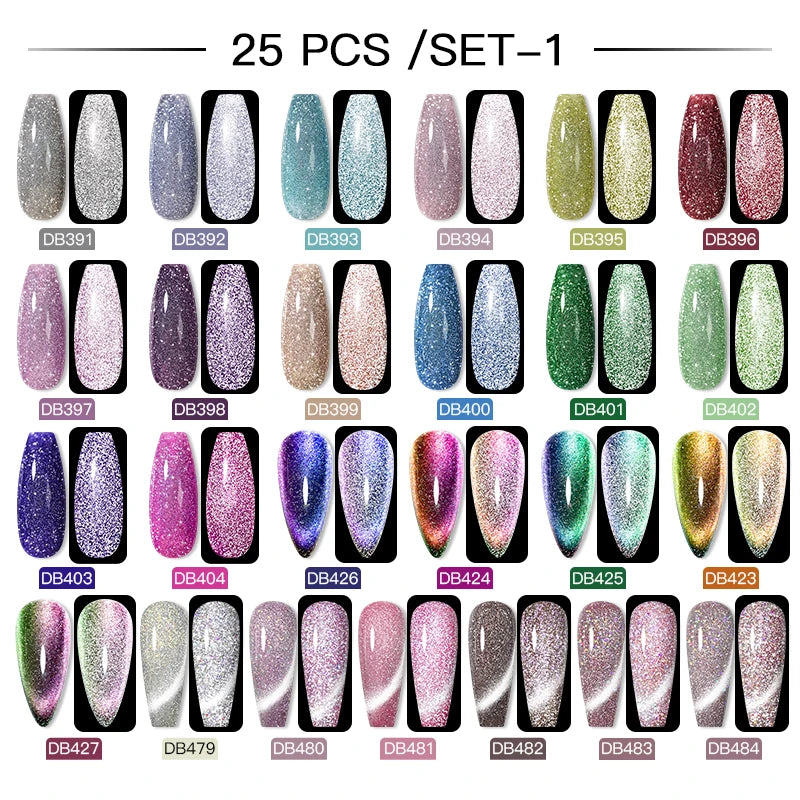 Gel Nail Polish Set – Up to 120 Colors, UV/LED Soak Off with Base & Top Coat