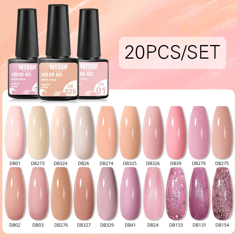 Gel Nail Polish Set – Up to 120 Colors, UV/LED Soak Off with Base & Top Coat