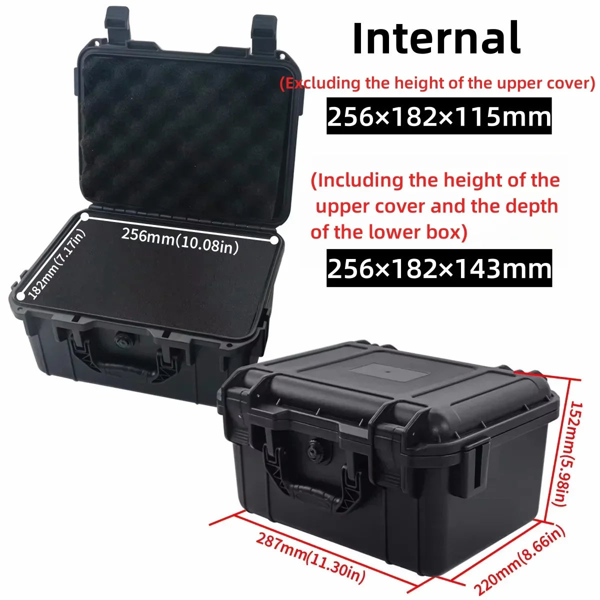 Waterproof Hard Carry Case with Pre-Cut Foam
