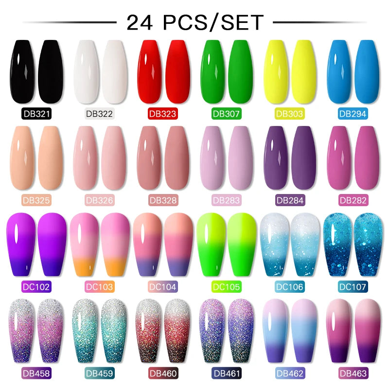 Gel Nail Polish Set – Up to 120 Colors, UV/LED Soak Off with Base & Top Coat