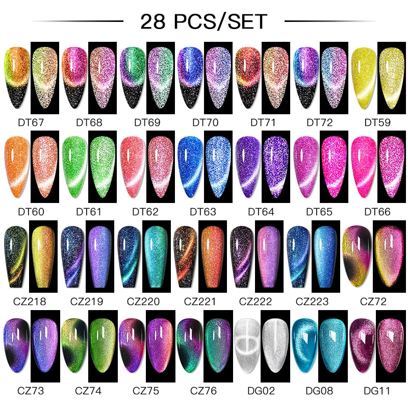 Gel Nail Polish Set – Up to 120 Colors, UV/LED Soak Off with Base & Top Coat