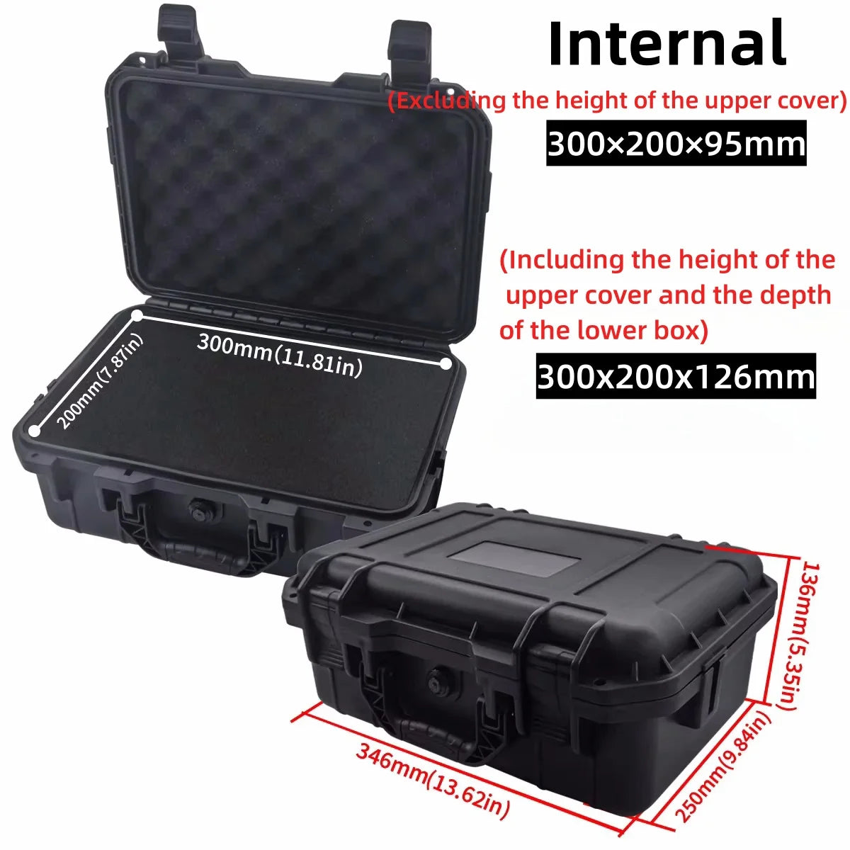 Waterproof Hard Carry Case with Pre-Cut Foam