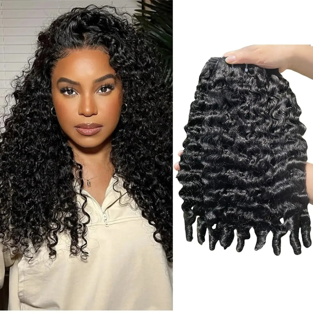 Burmese Curly Human Hair Bundles