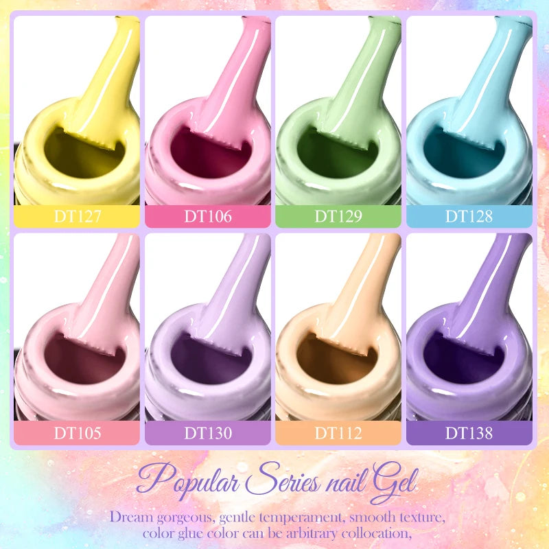 Gel Nail Polish Set – Up to 120 Colors, UV/LED Soak Off with Base & Top Coat