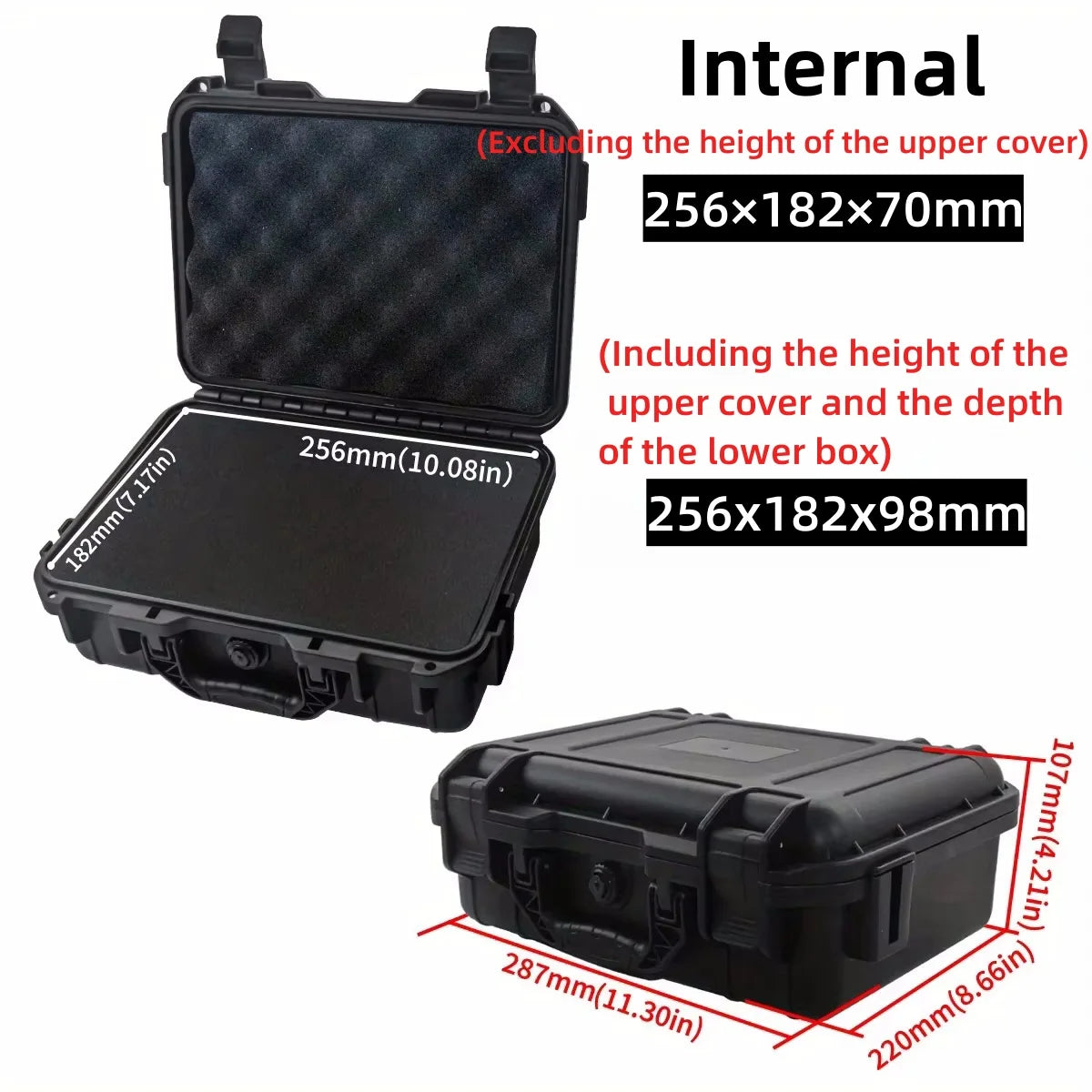 Waterproof Hard Carry Case with Pre-Cut Foam