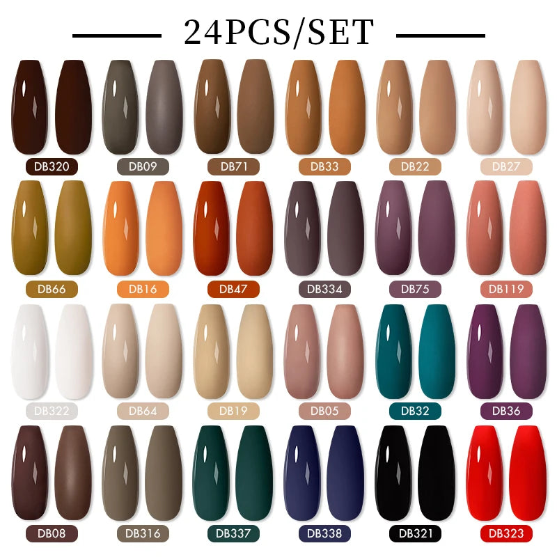 Gel Nail Polish Set – Up to 120 Colors, UV/LED Soak Off with Base & Top Coat