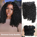 Burmese Curly Human Hair Bundles