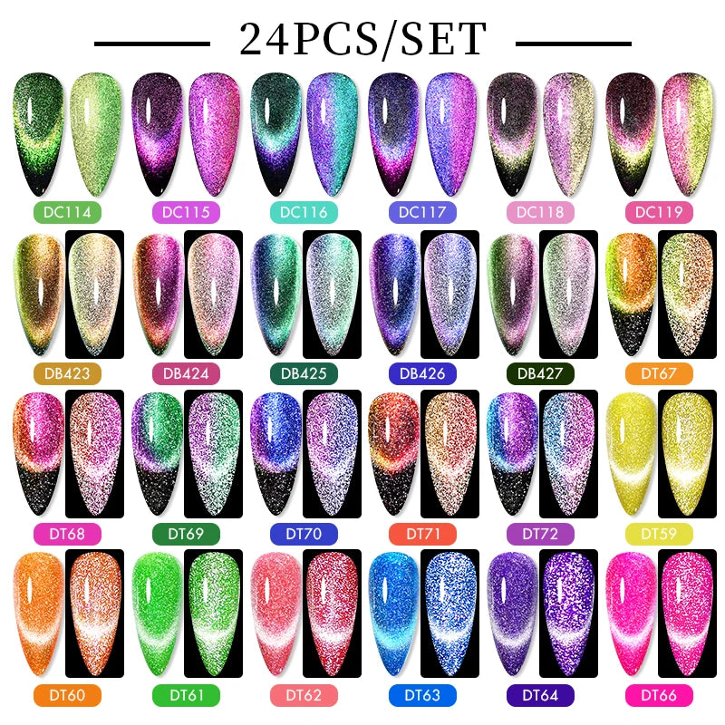Gel Nail Polish Set – Up to 120 Colors, UV/LED Soak Off with Base & Top Coat