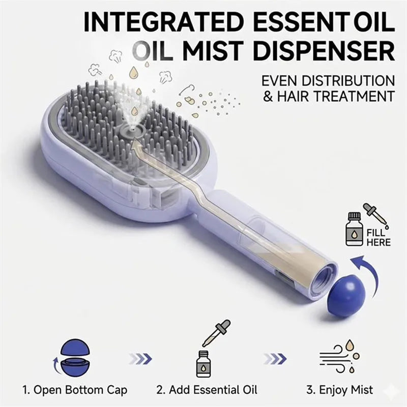 3-in-1 Electric Spray Scalp Massager Comb