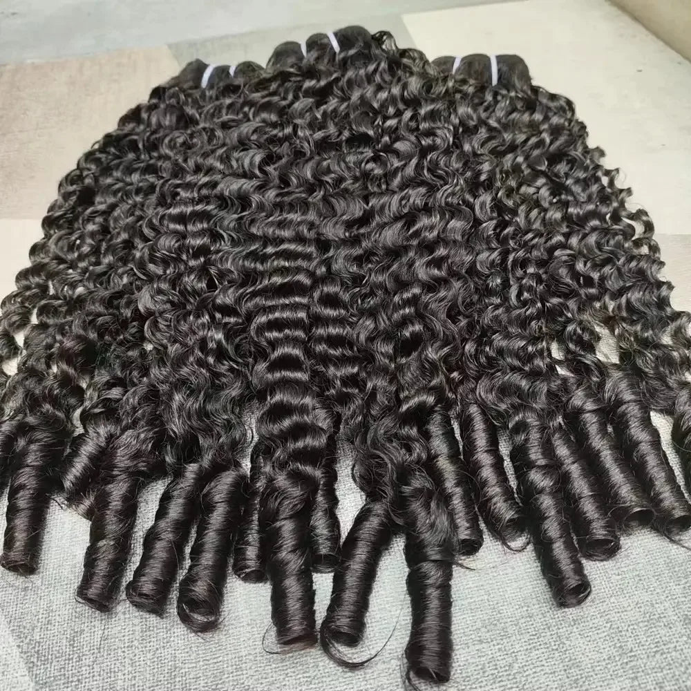 Burmese Curly Human Hair Bundles