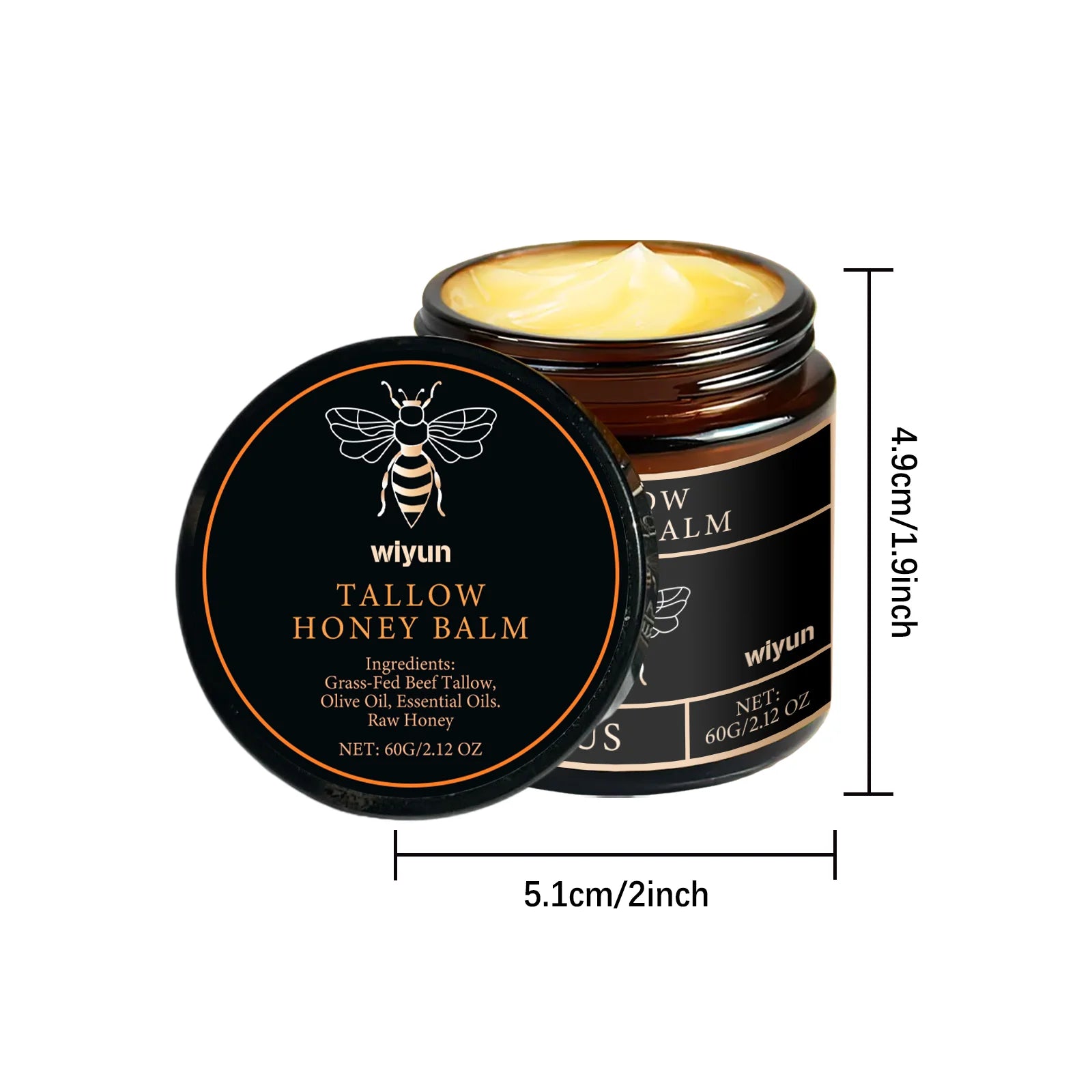 Tallow & Honey Glow Cream – Hydrating Face & Body Moisturizer