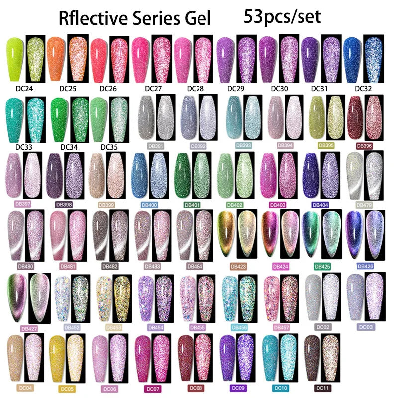 Gel Nail Polish Set – Up to 120 Colors, UV/LED Soak Off with Base & Top Coat