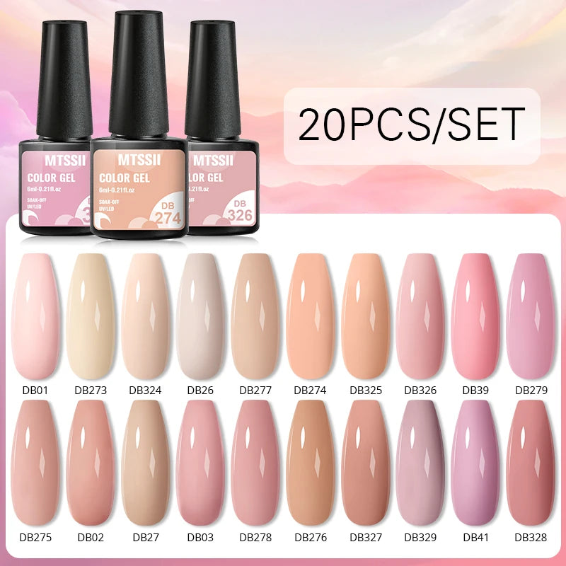 Gel Nail Polish Set – Up to 120 Colors, UV/LED Soak Off with Base & Top Coat